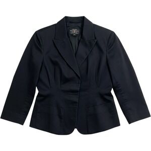Vintage‎ Ralph Lauren Polo Jean Co. Black Cotton Blazer Jacket French Riviera M